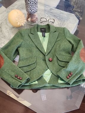 Smythe Green Wool Kelly Blazer Like New Size 4